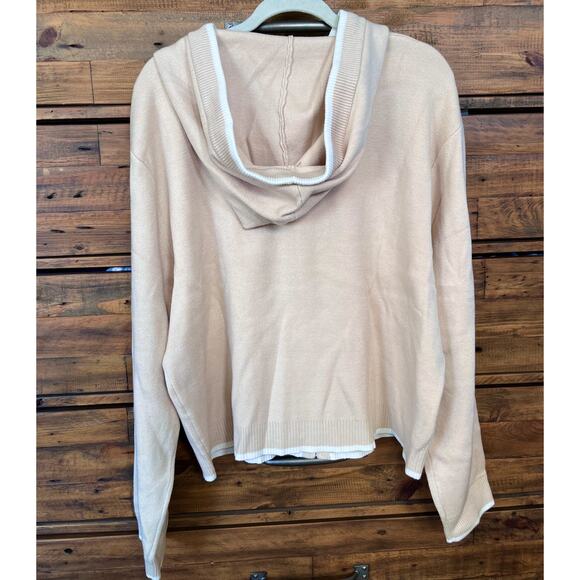 SAVAGE X FENTY  By Rihanna Women's Sweater Hoodie Tan Sz XL NWT - Picture 3 of 8